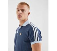 adidas Originals - Polo testurizzata a nido d'ape blu navy M