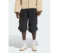 adidas Originals - Premium Essentials - Pantaloncini lunghi multitasche neri-Nero L