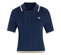 adidas Originals - Polo in maglia a coste blu navy XS