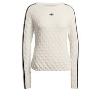 ADIDAS ORIGINALS SLIM SOLID SPIKE KNIT SWEATSHIRT White M