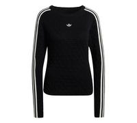 ADIDAS ORIGINALS Pullover 'SOLID SPIKE' nero / bianco Donna - Abbigliamento - Taglie comode - Pullover e cardigan - Pullover ADIDAS ORIGINALS S