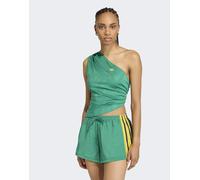adidas Originals - Rouched - Top monospalla verde acceso M