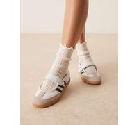 adidas Originals - Samba - Mary Jane bianche e nere-Bianco 47 1/3