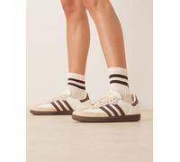 adidas Originals - Samba OG - Sneakers color crema e marrone-Bianco 38