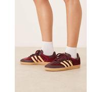 adidas Originals - Samba OG - Sneakers in velluto color bordeaux e giallo-Marrone 36