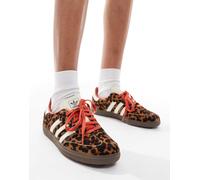 adidas Originals - Samba - Sneakers marroni con stampa leopardata-Marrone 39 1/3