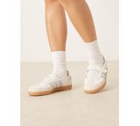adidas Originals - Samba - Sneakers stile Mary Jane bianche e blu-Bianco 40