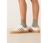 adidas Originals - Sambae - Sneakers bianche e argento metallizzato-Bianco 38