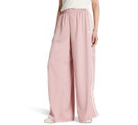 Adidas Originals Satin Wide Leg Track Bottoms female Pantaloni - Rosa - Poly Mesh - Foot Locker Pink 38