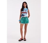 adidas Originals shorts sprinter a tre strisce in verde e menta M