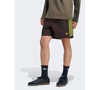 adidas Originals shorts Sprinter in aurora coffee / preloved lime-Marrone L