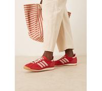 adidas Originals - SL 72 OG - Sneakers all'uncinetto rosse e crema-Rosso 39 1/3