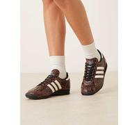 adidas Originals - SL 72 OG - Sneakers marroni e crema con motivo pitonato-Marrone 36