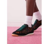 adidas Originals - SL 72 OG - Sneakers nere con stampa leopardata-Nero 42