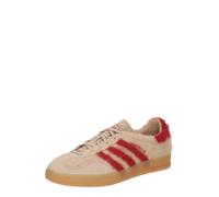 adidas Originals - Gazelle Indoor - Sneakers beige e rosse effetto peluche-Bianco 40 2/3