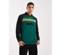 adidas Originals - Sponsored Archive - Maglietta a maniche lunghe verde college/nera L