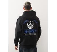 adidas Originals - Sports Club - Felpa con cappuccio nera-Nero S