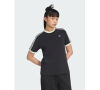 adidas Originals - Summer Glow Advanced - T-shirt nera con tre strisce-Nero M