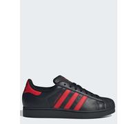 adidas Originals - Superstar II - Scarpe color nero core/scarlatto better 36
