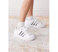 adidas Originals - Superstar II - Sneakers bianche e argento metallizzato-Bianco 40 2/3