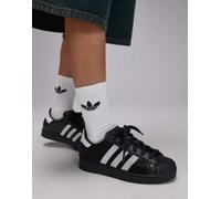 Adidas WMNS SUPERSTAR II men Lowtop black in taglia:38
