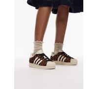adidas Originals - Superstar II - Sneakers in cavallino con stampa leopardata-Multicolore 42 2/3