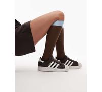 adidas Originals - Superstar II - Sneakers marrone scuro e bianche 39 1/3