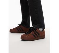 Adidas Superstar II Fashion Trainers Brown Black Unisex - 46 EU
