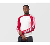 adidas Originals T-shirt a maniche lunghe Adicolor 3-Stripe, rosso XL,S,M