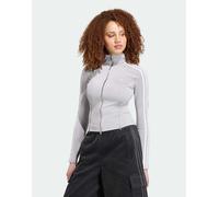 Adidas Originals - Felpa con zip e logo - - Sweatshirts & Hoodies - Donna - Grigio - M