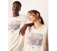 adidas Originals - T-shirt bianca con grafica illustrata di Parigi-Bianco XL