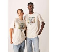 adidas Originals - T-shirt bianca con grafica illustrata di Roma-Bianco S