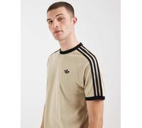 Adidas Originals - T-Shirt con tre strisce kaki-Verde M