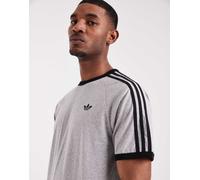 adidas Originals - T-shirt grigio mélange con tre strisce M