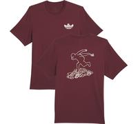 Adidas Originals - T-shirt in cotone - Shmoofoil Gonz Speedy Tee 2 Shadow Red Alumina per Uomo in Cotone - Taglia L - Bordeaux