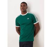 adidas Originals - T-shirt verde con tre strisce S