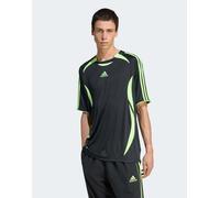 adidas Originals - Teamgeist Adicolor - T-shirt nera e verde signal-Nero 2XS