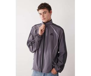 adidas Originals - Teamgeist - Giacca sportiva grigia e nera-Grigio XL