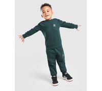 adidas Originals Trefoil Essential Crew Tracksuit Infant, Verde 2-3Y