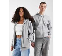 Hoodie Trefoil Essentials Full-Zip Medium Grey Heather / White XL