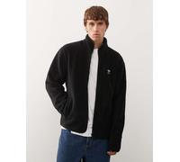 adidas Originals - Trefoil Essentials - Felpa in pile soffice nero 2XL