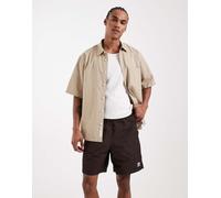 adidas Originals - Trefoil Essentials - Pantaloncini in tessuto color caffè aurora-Marrone S