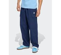 adidas Originals - Trefoil Essentials - Pantaloni blu indaco notte / bianchi S