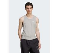 adidas Originals - Trefoil Essentials - Top senza maniche grigio medio mélange e bianco XL