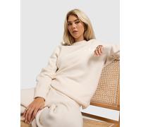 adidas Originals Trefoil Knit Crew Felpa Girocollo, Bianco S
