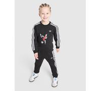 adidas Originals Tuta x Disney Goofy Crew Bambino, nero 4-5Y