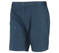 Adidas Originals Uomo Bermuda Trefoil Pattern Blu W32 Nuovo