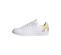 adidas Originals womens Stan Smith Sneaker, White/Halo Ivory/White, 9.5 US