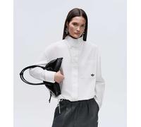 adidas Originals x ASOS - Camicia oversize bianca con collo a imbuto-Bianco XXL