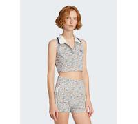 Polo adidas Originals x Liberty London Sleeveless Crop Off White / Semi Lucid Red XS